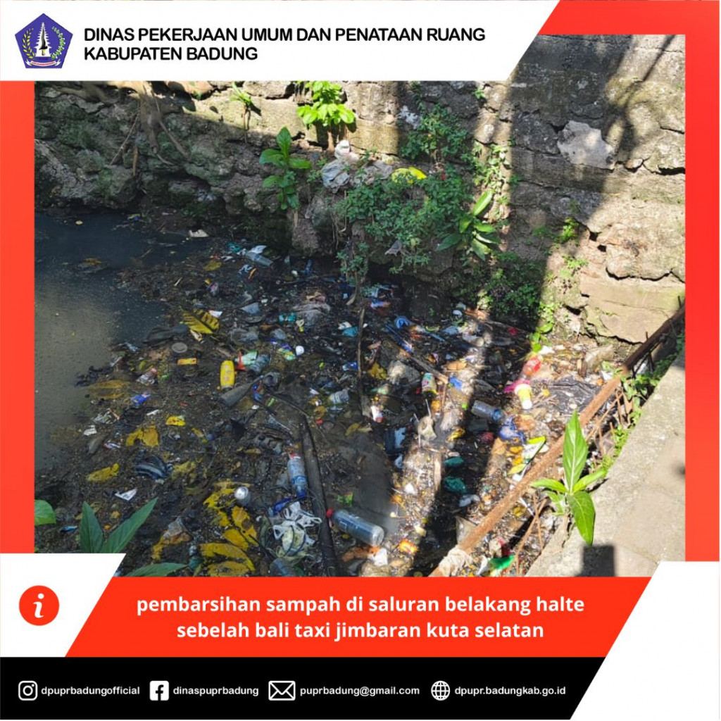 pembarsihan sampah di saluran